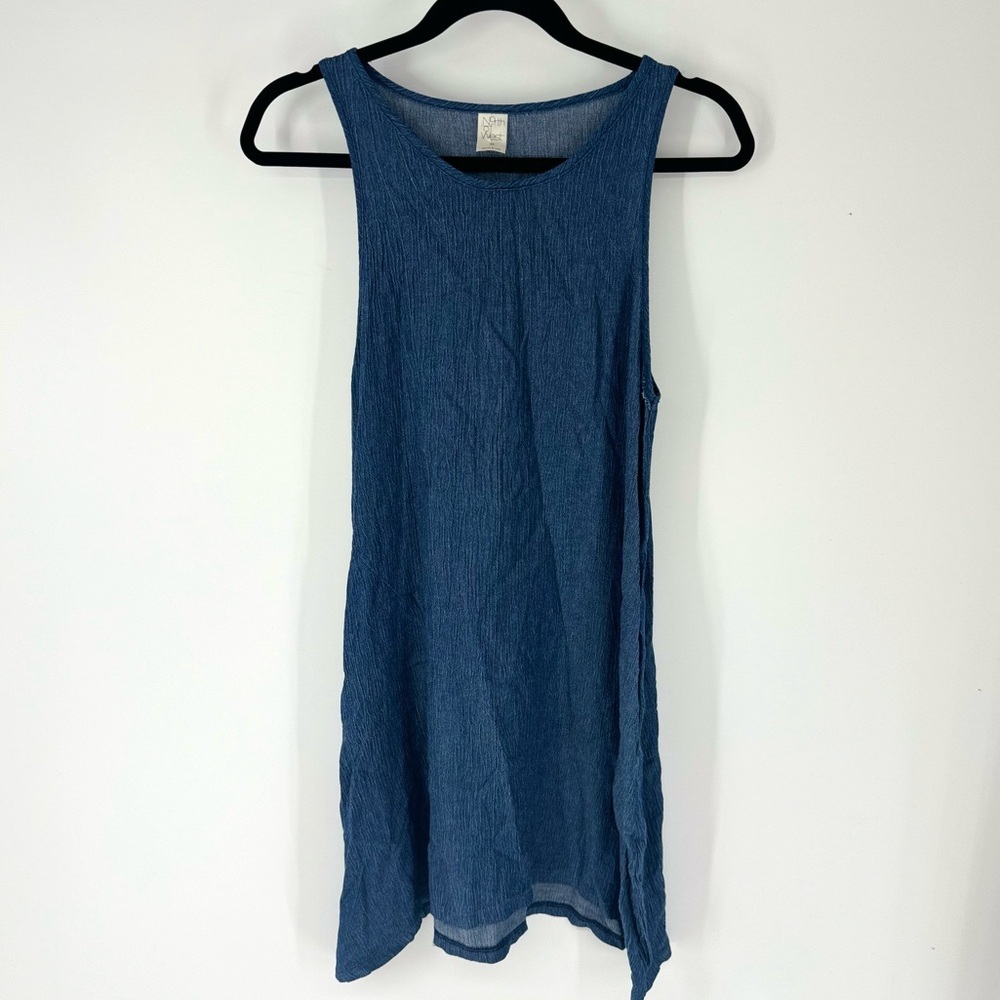 North Of West Denim Chambray Sleeveless Organic Made in USA Essential Dress